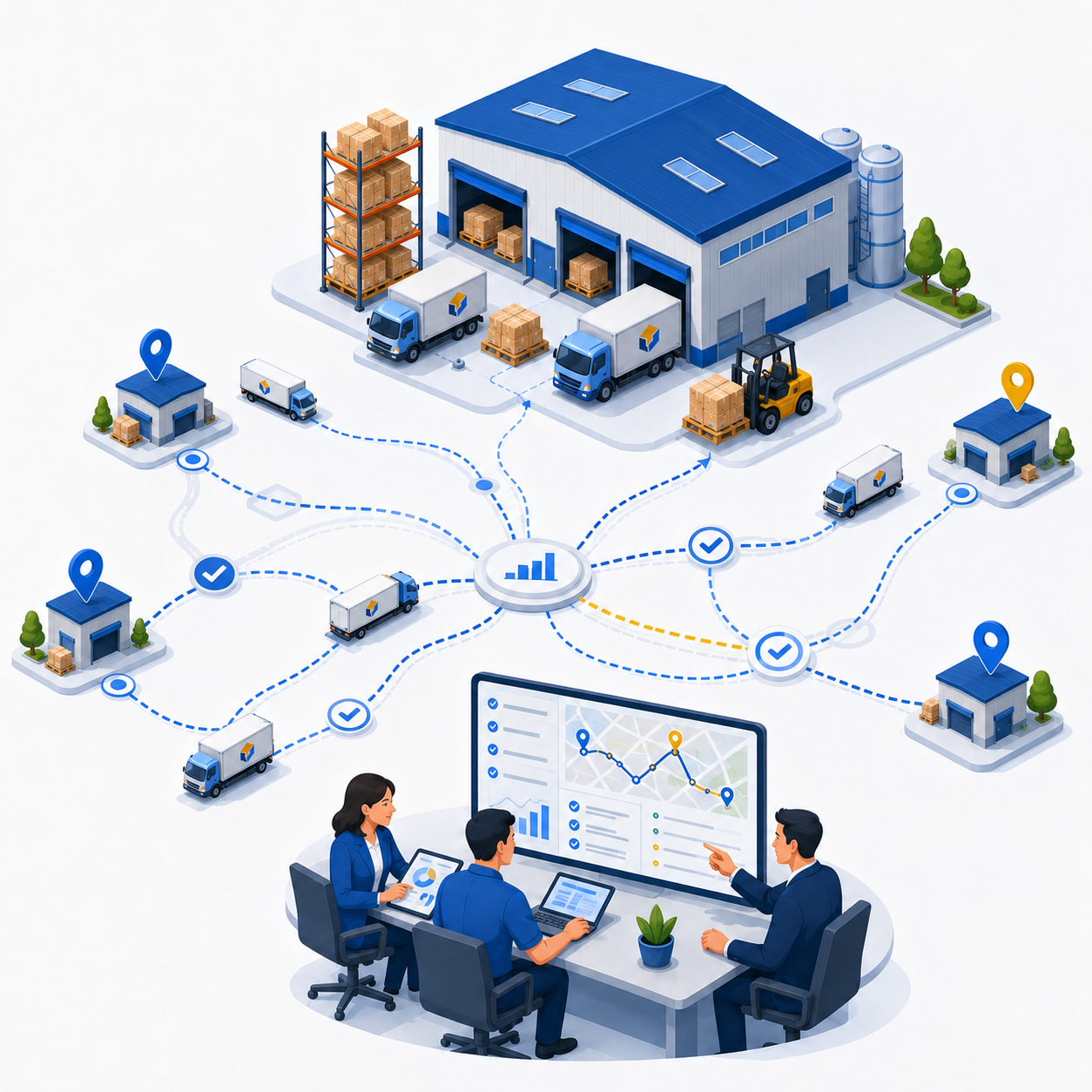 Ilustrasi redesign supply chain dan alur distribusi